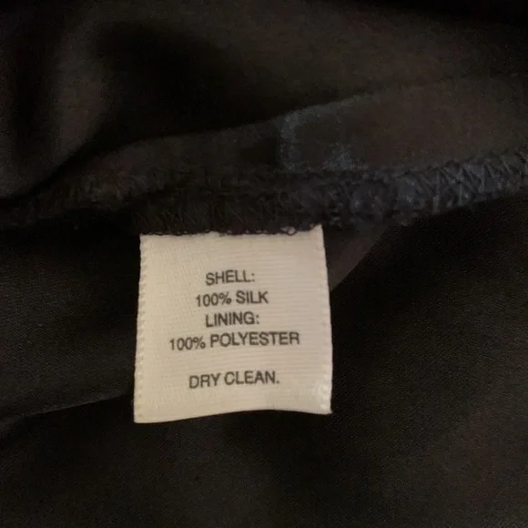 WHITE HOUSE BLACK MARKET Black Silk Dress Strapless Ruched Fairycore Events Sz 4